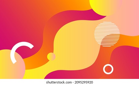 Fondo dinámico texturado con color naranja. Plantilla moderna de diseño vectorial mínimo