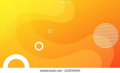 Dynamic textured background with orange color.  fluid design background. Trendy gradient shapes composition. Eps10 vector