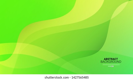 Dynamic textured green abstract background vector illustration