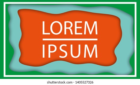 Dynamic textured orange background with fluid liquid shape.  Vector design layout for business presentations, flyers, posters and invitations. EPS 10.