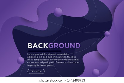 Dynamic textured purple background with fluid liquid shape