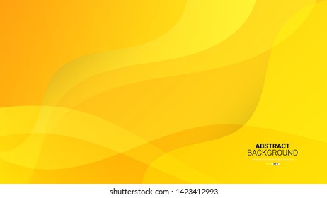 Dynamic textured yellow abstract background vector illustration