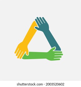 dynamic three handed merging illustration 