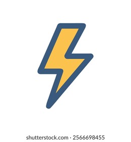 Dynamic Thunderbolt Icon Graphic Design