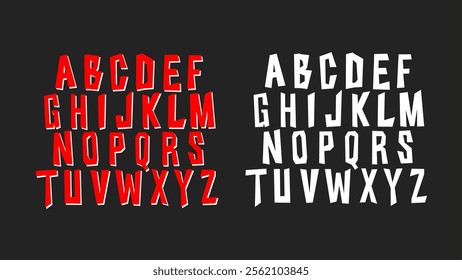 Dynamic Tilted Bold Typeface Design. Modern Vector Alphabet for Edgy Visuals