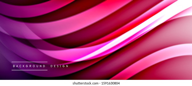 Dynamic trendy fluid color gradient abstract background with flowing wave lines. Vector Illustration For Wallpaper, Banner, Background, Card, Book Illustration, landing page, cover, placards, poster