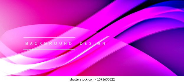 Fondo abstracto del degradado de color de fluido dinámico a la moda con líneas de onda fluidas. Ilustración vectorial para papel tapiz, cartel, fondo, tarjeta, ilustración del libro, página de inicio, portada, carteles, afiche