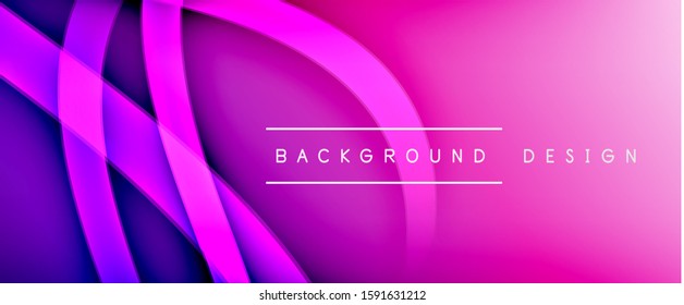 Dynamic trendy fluid color gradient abstract background with flowing wave lines. Vector Illustration For Wallpaper, Banner, Background, Card, Book Illustration, landing page, cover, placards, poster