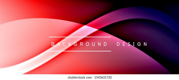 Dynamic trendy fluid color gradient abstract background with flowing wave lines. Vector Illustration For Wallpaper, Banner, Background, Card, Book Illustration, landing page, cover, placards, poster