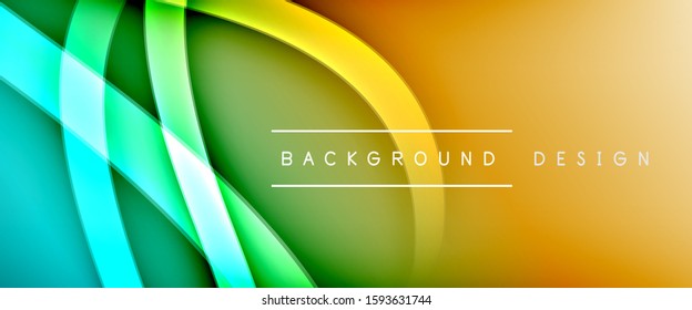 Dynamic trendy fluid color gradient abstract background with flowing wave lines. Vector Illustration For Wallpaper, Banner, Background, Card, Book Illustration, landing page, cover, placards, poster