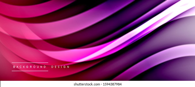 Dynamic trendy fluid color gradient abstract background with flowing wave lines. Vector Illustration For Wallpaper, Banner, Background, Card, Book Illustration, landing page, cover, placards, poster