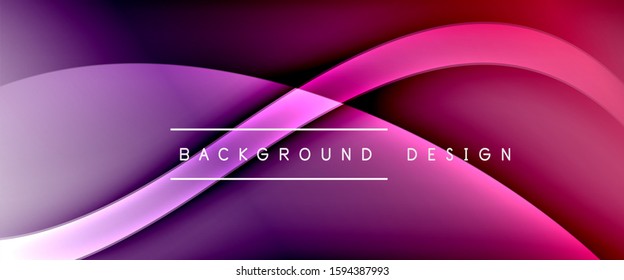 Dynamic trendy fluid color gradient abstract background with flowing wave lines. Vector Illustration For Wallpaper, Banner, Background, Card, Book Illustration, landing page, cover, placards, poster