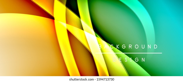 Dynamic trendy fluid color gradient abstract background with flowing wave lines. Vector Illustration For Wallpaper, Banner, Background, Card, Book Illustration, landing page, cover, placards, poster
