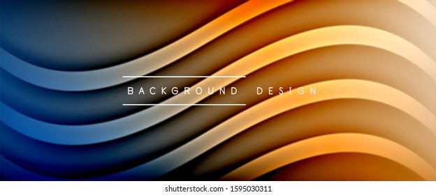 Dynamic trendy fluid color gradient abstract background with flowing wave lines. Vector Illustration For Wallpaper, Banner, Background, Card, Book Illustration, landing page, cover, placards, poster