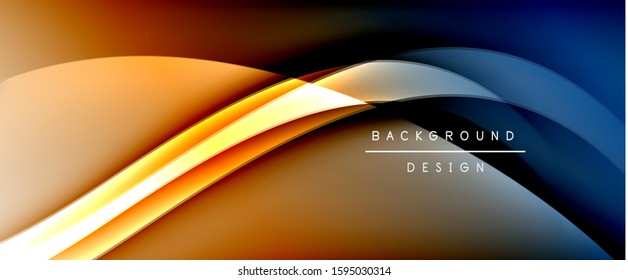 Fondo abstracto del degradado de color de fluido dinámico a la moda con líneas de onda fluidas. Ilustración vectorial para papel tapiz, cartel, fondo, tarjeta, ilustración del libro, página de inicio, portada, carteles, afiche