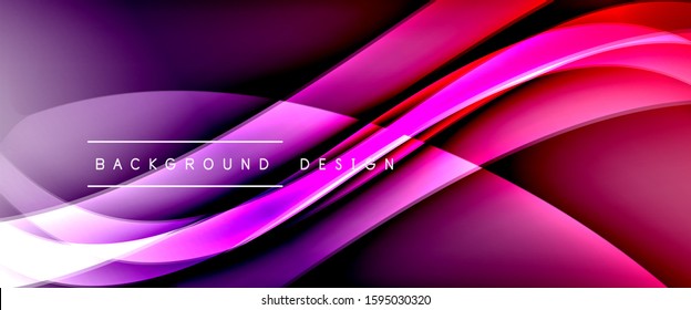 Fondo abstracto del degradado de color de fluido dinámico a la moda con líneas de onda fluidas. Ilustración vectorial para papel tapiz, cartel, fondo, tarjeta, ilustración del libro, página de inicio, portada, carteles, afiche