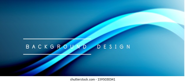 Dynamic trendy fluid color gradient abstract background with flowing wave lines. Vector Illustration For Wallpaper, Banner, Background, Card, Book Illustration, landing page, cover, placards, poster