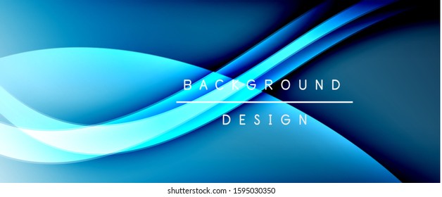 Dynamic trendy fluid color gradient abstract background with flowing wave lines. Vector Illustration For Wallpaper, Banner, Background, Card, Book Illustration, landing page, cover, placards, poster