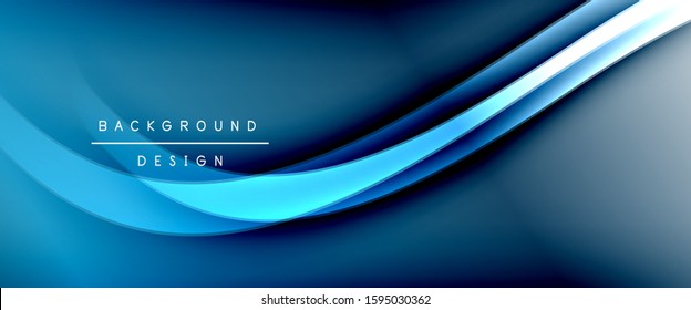 Dynamic trendy fluid color gradient abstract background with flowing wave lines. Vector Illustration For Wallpaper, Banner, Background, Card, Book Illustration, landing page, cover, placards, poster