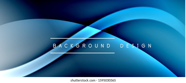 Dynamic trendy fluid color gradient abstract background with flowing wave lines. Vector Illustration For Wallpaper, Banner, Background, Card, Book Illustration, landing page, cover, placards, poster