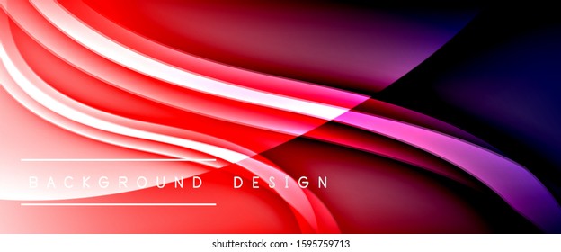 Dynamic trendy fluid color gradient abstract background with flowing wave lines. Vector Illustration For Wallpaper, Banner, Background, Card, Book Illustration, landing page, cover, placards, poster
