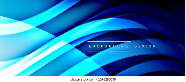 Dynamic trendy fluid color gradient abstract background with flowing wave lines. Vector Illustration For Wallpaper, Banner, Background, Card, Book Illustration, landing page, cover, placards, poster
