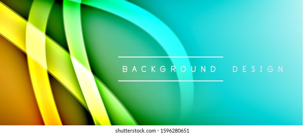 Dynamic trendy fluid color gradient abstract background with flowing wave lines. Vector Illustration For Wallpaper, Banner, Background, Card, Book Illustration, landing page, cover, placards, poster