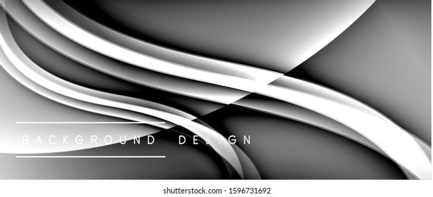 Dynamic trendy fluid color gradient abstract background with flowing wave lines. Vector Illustration For Wallpaper, Banner, Background, Card, Book Illustration, landing page, cover, placards, poster