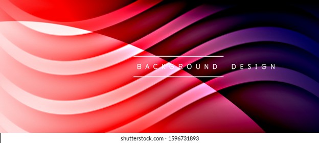 Dynamic trendy fluid color gradient abstract background with flowing wave lines. Vector Illustration For Wallpaper, Banner, Background, Card, Book Illustration, landing page, cover, placards, poster