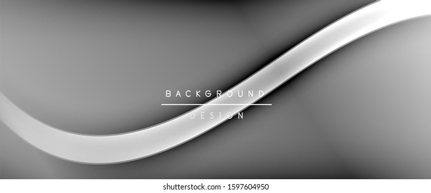 Fundo abstrato do gradiente de cor fluido da moda dinâmico com linhas de onda fluidas. Ilustração vetorial para papel de parede, banner, plano de fundo, cartão, ilustração de livro, landing page, capa, cartazes, cartaz