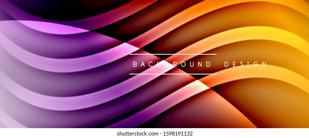 Fondo abstracto del degradado de color de fluido dinámico a la moda con líneas de onda fluidas. Ilustración vectorial para papel tapiz, cartel, fondo, tarjeta, ilustración del libro, página de inicio, portada, carteles, afiche