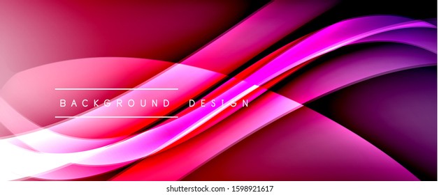 Dynamic trendy fluid color gradient abstract background with flowing wave lines. Vector Illustration For Wallpaper, Banner, Background, Card, Book Illustration, landing page, cover, placards, poster