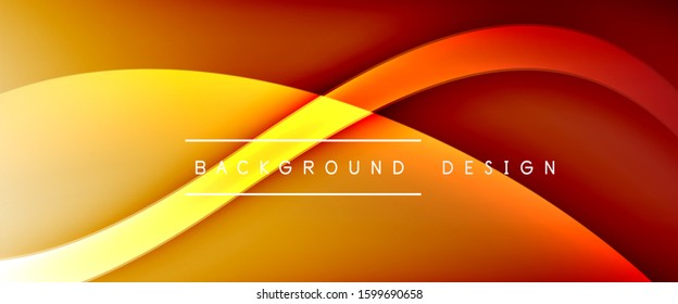 Dynamic trendy fluid color gradient abstract background with flowing wave lines. Vector Illustration For Wallpaper, Banner, Background, Card, Book Illustration, landing page, cover, placards, poster