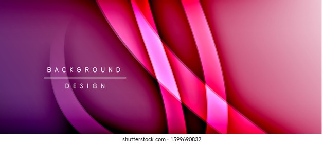 Dynamic trendy fluid color gradient abstract background with flowing wave lines. Vector Illustration For Wallpaper, Banner, Background, Card, Book Illustration, landing page, cover, placards, poster