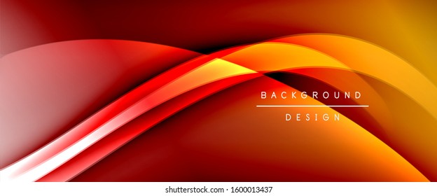 Dynamic trendy fluid color gradient abstract background with flowing wave lines. Vector Illustration For Wallpaper, Banner, Background, Card, Book Illustration, landing page, cover, placards, poster