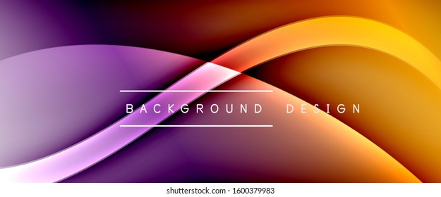 Dynamic trendy fluid color gradient abstract background with flowing wave lines. Vector Illustration For Wallpaper, Banner, Background, Card, Book Illustration, landing page, cover, placards, poster
