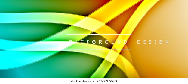 Dynamic trendy fluid color gradient abstract background with flowing wave lines. Vector Illustration For Wallpaper, Banner, Background, Card, Book Illustration, landing page, cover, placards, poster