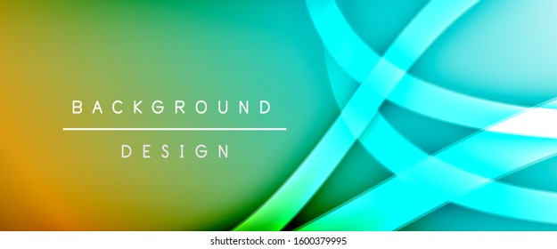 Dynamic trendy fluid color gradient abstract background with flowing wave lines. Vector Illustration For Wallpaper, Banner, Background, Card, Book Illustration, landing page, cover, placards, poster