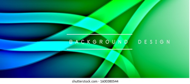Dynamic trendy fluid color gradient abstract background with flowing wave lines. Vector Illustration For Wallpaper, Banner, Background, Card, Book Illustration, landing page, cover, placards, poster