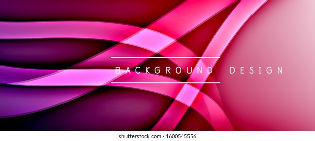 Dynamic trendy fluid color gradient abstract background with flowing wave lines. Vector Illustration For Wallpaper, Banner, Background, Card, Book Illustration, landing page, cover, placards, poster