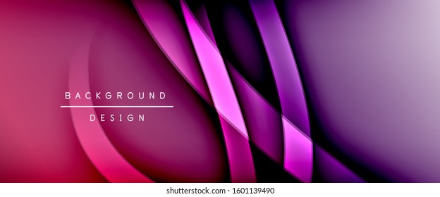 Dynamic trendy fluid color gradient abstract background with flowing wave lines. Vector Illustration For Wallpaper, Banner, Background, Card, Book Illustration, landing page, cover, placards, poster