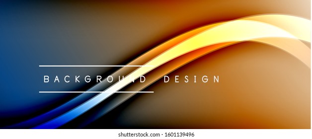 Dynamic trendy fluid color gradient abstract background with flowing wave lines. Vector Illustration For Wallpaper, Banner, Background, Card, Book Illustration, landing page, cover, placards, poster