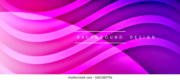 Dynamic trendy fluid color gradient abstract background with flowing wave lines. Vector Illustration For Wallpaper, Banner, Background, Card, Book Illustration, landing page, cover, placards, poster