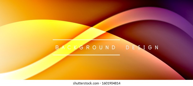 Dynamic trendy fluid color gradient abstract background with flowing wave lines. Vector Illustration For Wallpaper, Banner, Background, Card, Book Illustration, landing page, cover, placards, poster
