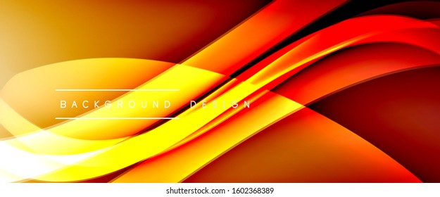 Dynamic trendy fluid color gradient abstract background with flowing wave lines. Vector Illustration For Wallpaper, Banner, Background, Card, Book Illustration, landing page, cover, placards, poster