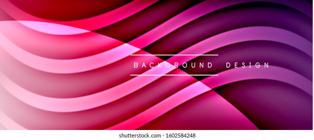 Fondo abstracto del degradado de color de fluido dinámico a la moda con líneas de onda fluidas. Ilustración vectorial para papel tapiz, cartel, fondo, tarjeta, ilustración del libro, página de inicio, portada, carteles, afiche