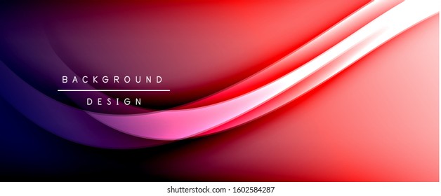 Dynamic trendy fluid color gradient abstract background with flowing wave lines. Vector Illustration For Wallpaper, Banner, Background, Card, Book Illustration, landing page, cover, placards, poster