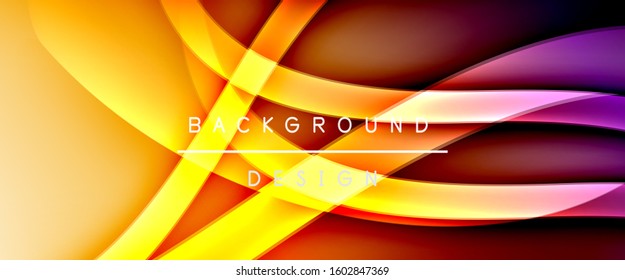 Dynamic trendy fluid color gradient abstract background with flowing wave lines. Vector Illustration For Wallpaper, Banner, Background, Card, Book Illustration, landing page, cover, placards, poster