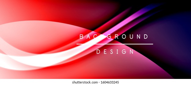 Dynamic trendy fluid color gradient abstract background with flowing wave lines. Vector Illustration For Wallpaper, Banner, Background, Card, Book Illustration, landing page, cover, placards, poster