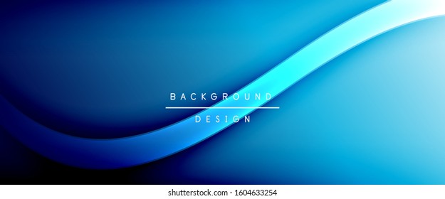 Dynamic trendy fluid color gradient abstract background with flowing wave lines. Vector Illustration For Wallpaper, Banner, Background, Card, Book Illustration, landing page, cover, placards, poster